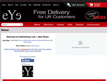 Tablet Screenshot of eyefootwear.com